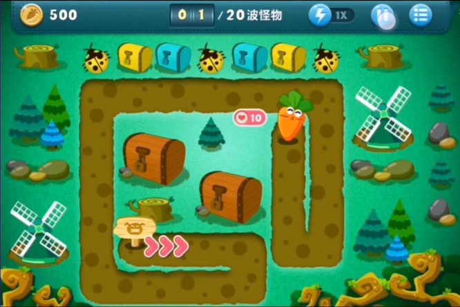 保卫萝卜挑战19关攻略:布局、升级与防守要点