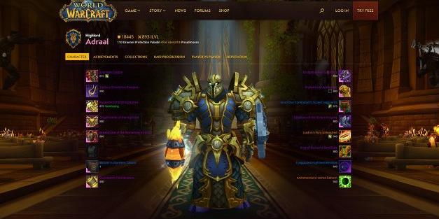 魔兽世界英雄榜:查询角色信息,一探游戏高手风采!