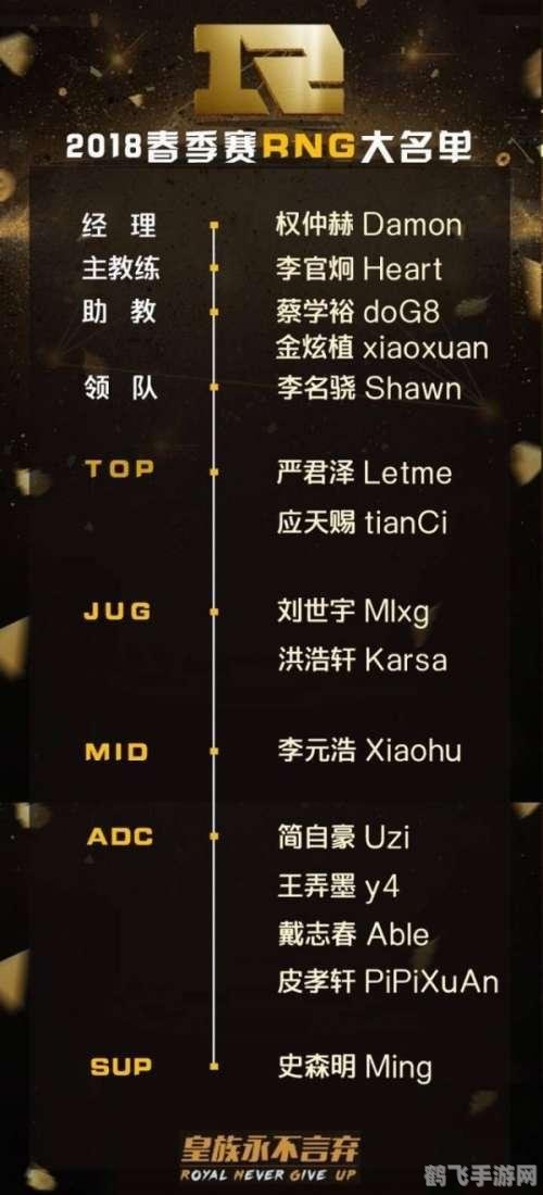 rng战队成员名单,RNG战队成员名单及手游攻略：向电竞巅峰进发
