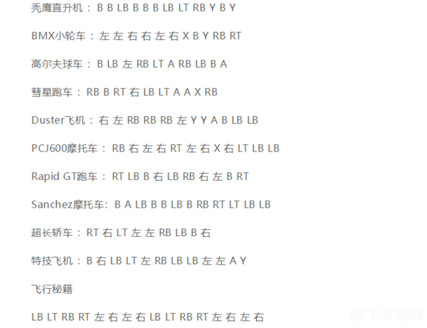 侠盗飞车密码揭秘与游戏攻略
