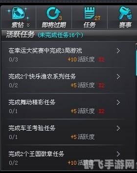 qq飞车活跃加成,QQ飞车活跃加成攻略：提升活跃度，赢取丰厚奖励！