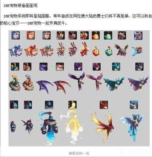 dnf最新宠物,DNF全新宠物震撼登场:属性加成与独特技能引领新潮流