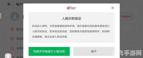 手游充值新体验:人脸识别安全又便捷