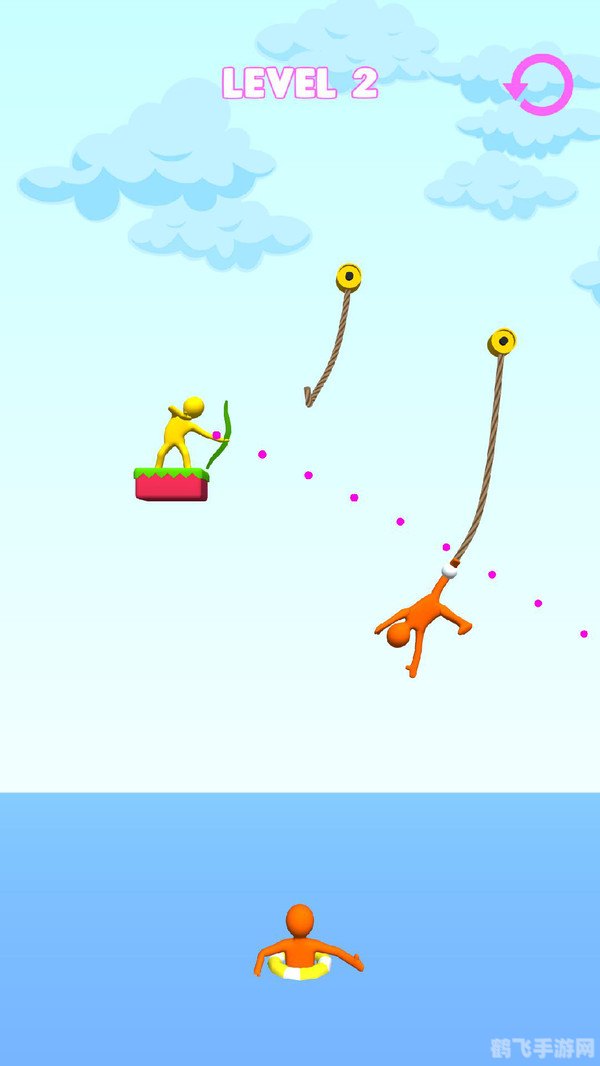 弓箭手救小人：精准射击，智破难关