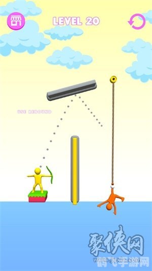 弓箭手救小人：精准射击，智破难关