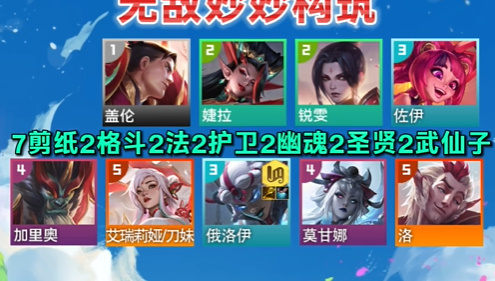 云顶之弈s11剪纸仙灵阵容推荐