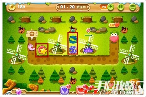 保卫萝卜2 23,保卫萝卜2第23关攻略,巧妙布局,金萝卜手到擒来!