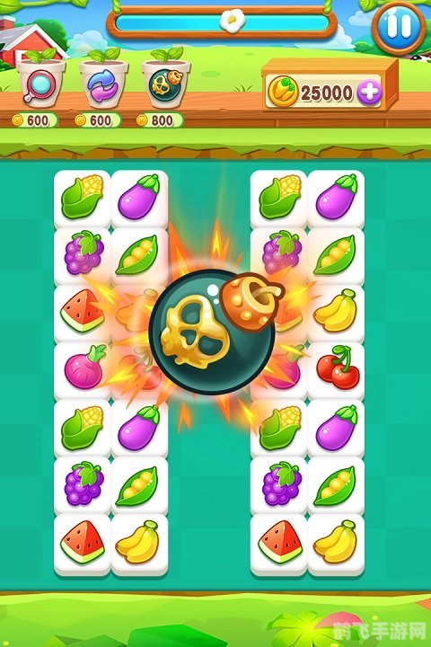 果蔬连连看游戏,果蔬连连看游戏,果蔬匹配大挑战!