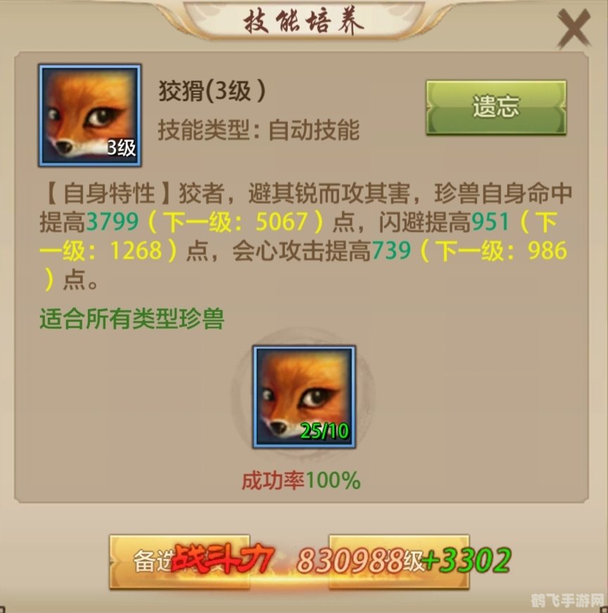 珍兽数据一目了然