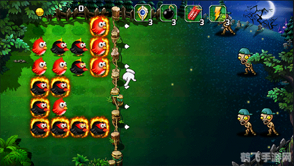 大战僵尸鸟,一、合理布局防御