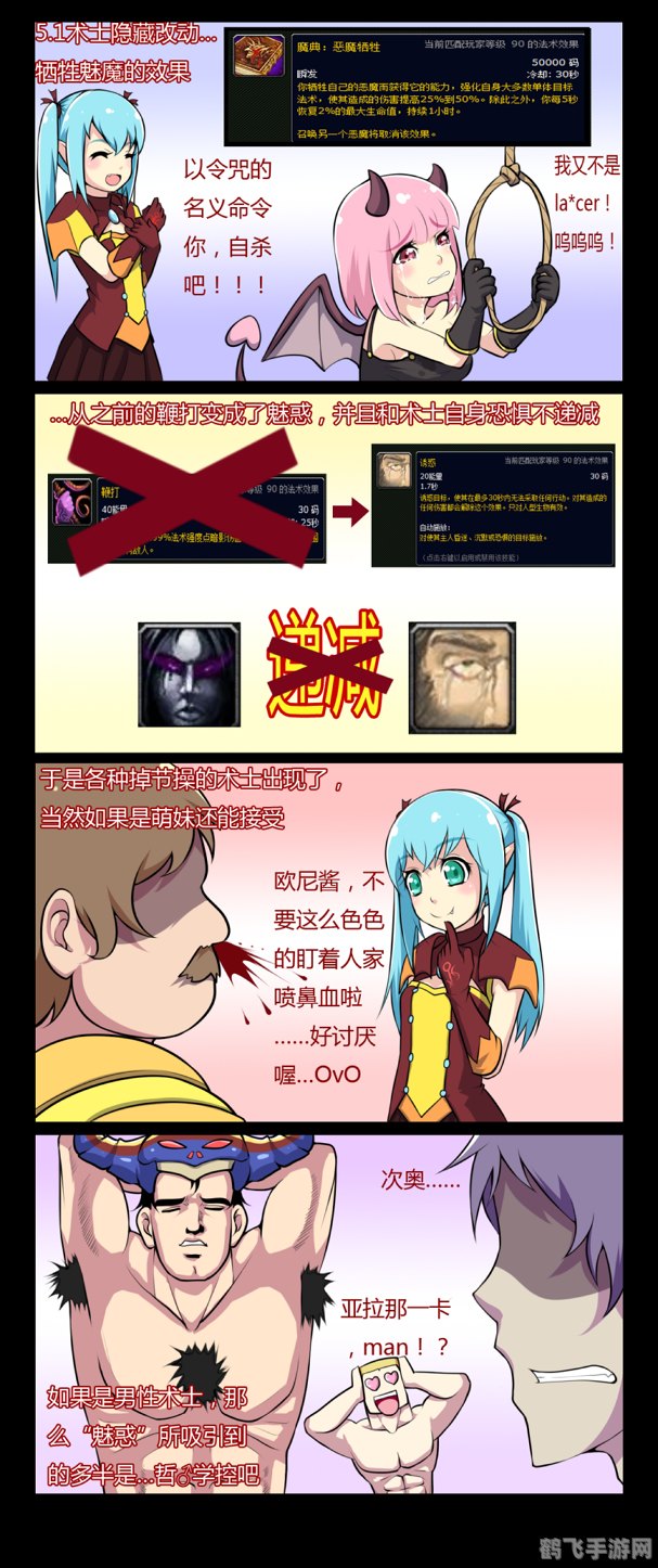 魔兽世界四格漫画,魔兽世界四格漫画带你领略不一样的艾泽拉斯大陆