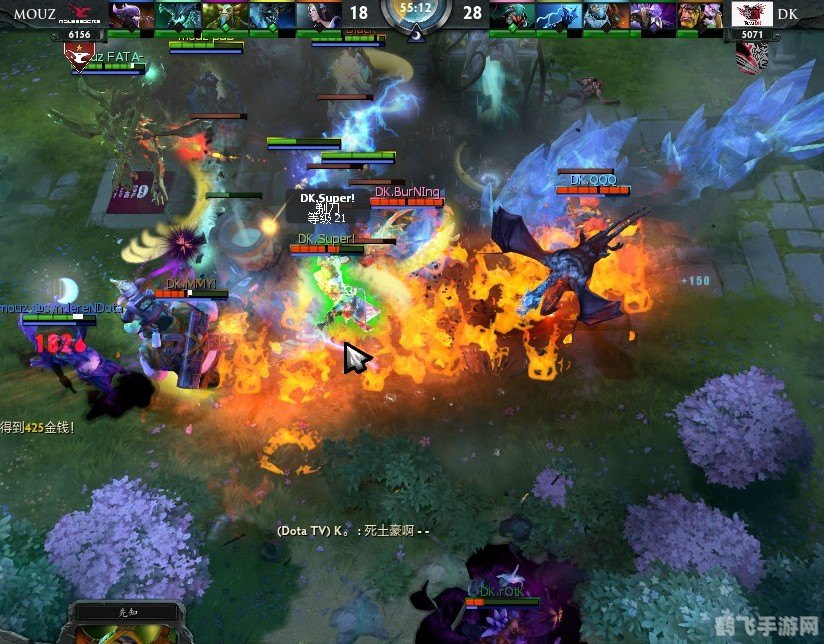 DOTA2三英战五雄，职业选手与路人玩家的激情对决