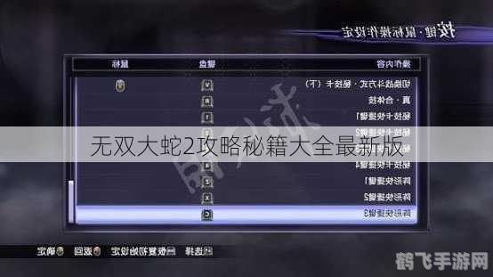 无双大蛇2:终极版,无双大蛇2,终极版手游攻略,掌握最强战技与隐藏关卡