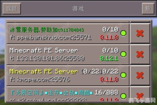 我的世界手游服务器攻略,如何加入并享受多元玩法