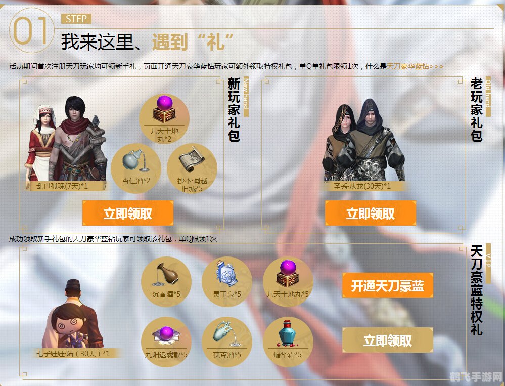 特权一,独家礼包