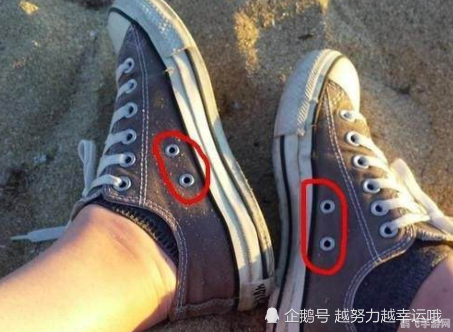 帆布鞋两侧的小孔,帆布鞋