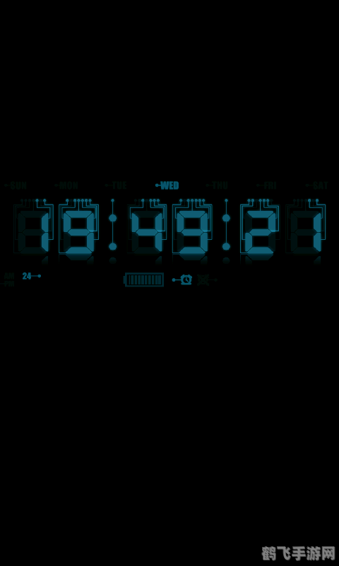 夜光时钟屏保，炫酷屏保与实用功能的完美结合