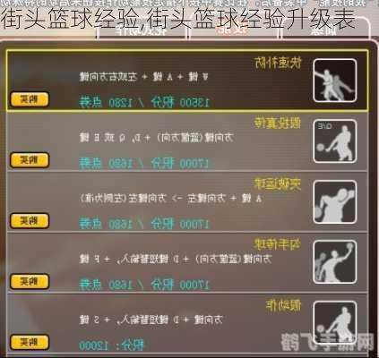 街头篮球等级经验表,街头篮球手游等级经验表与升级攻略