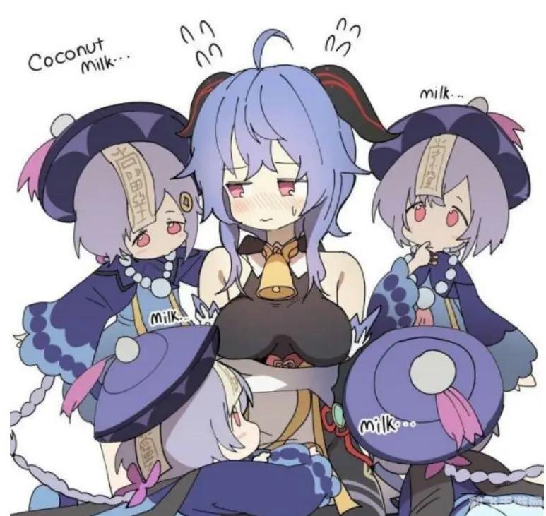 甘雨被盗宝团挤椰奶图片,探索奇幻世界,手游中的宝藏寻觅与椰奶奇遇