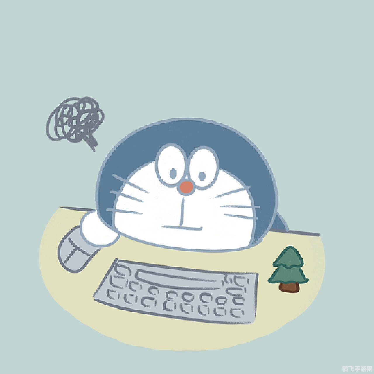 哆啦A梦打字游戏，与蓝胖子一起挑战键盘速度！