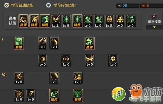 技能加点
