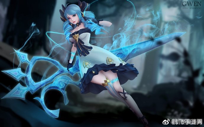 LOL手游灵罗娃娃格温玩法全攻略,剪刀与风的战场舞者