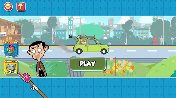 憨豆先生送快递