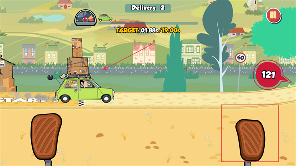 憨豆先生送快递