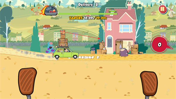 憨豆先生送快递