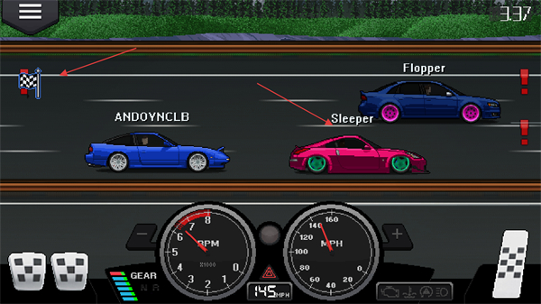 像素赛车手无限金币版无限钻石版