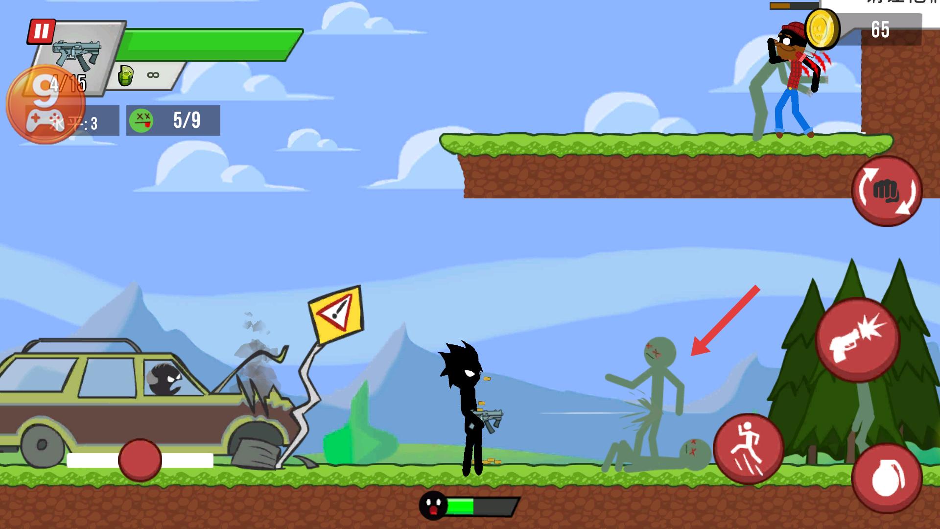 火柴人大战僵尸