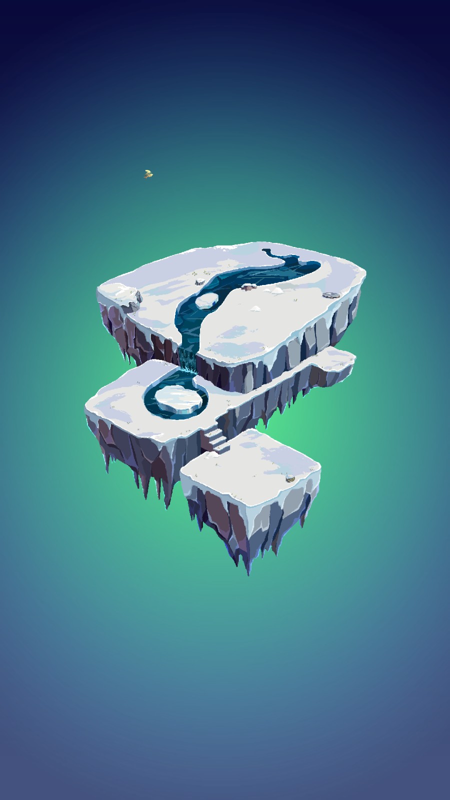 像素艺术彩色岛