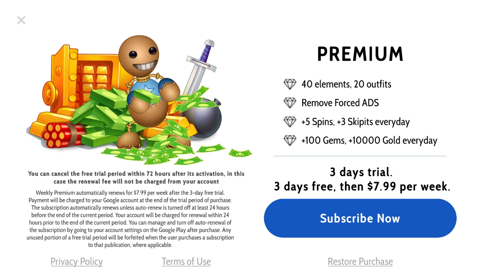 疯狂木偶人无限金币版无限钻石版