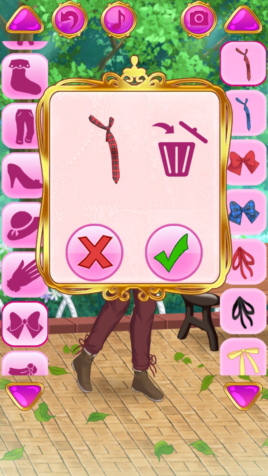 时尚女孩的装扮秀